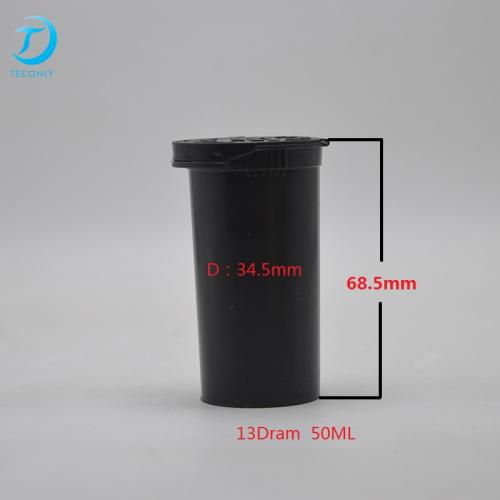 13Dram pop top container 22*58mm any color be customed